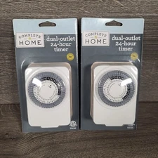 Lot Of 2 Living Solutions WIC 270615 / Dual Outlet 24 Hour Timer