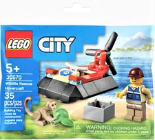 LEGO Town: City WILDLIFE RESCUE HOVERCRAFT (Set 30570) *NEW in Sealed Polybag*