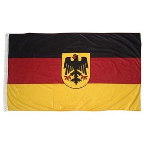 3x5 Alemania Alemania Occidental Alemania Cresta de Águila Bandera 200D Nailon Casa Bandera - Imagen 1 de 1