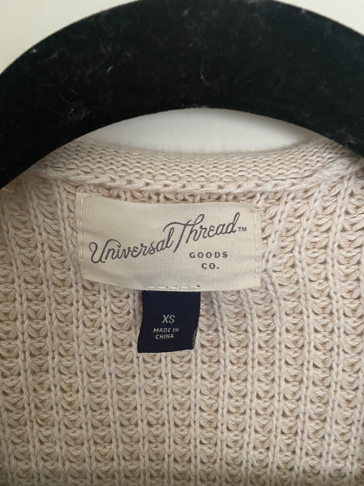 Universal thread light beige knit womens spring s… - image 2