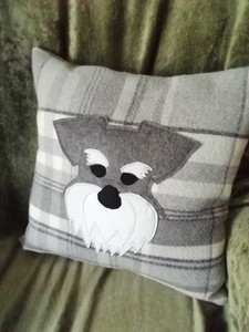 dog face cushion