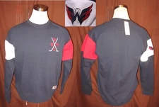 Rare 1974 Washington Capitals Mens Sweatshirt, CCM, Weagle, Blue, Size L, New