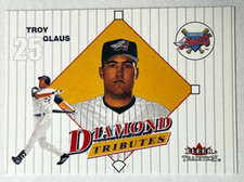 2001 Fleer Tradition Diamond Tribute Troy Glaus #18 Anaheim Angels Insert