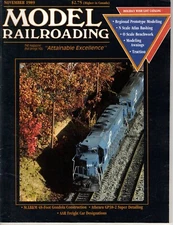 Model Railroading Magazine November 1989 O Scale Benchwork, Modeling Awnings