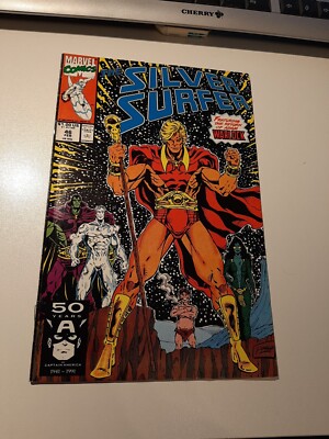 US MARVEL Silver Surfer (1987 2nd Series) #46 return of Adam Warlock
