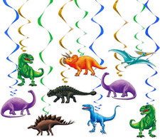 Dinosaur Hanging Swirls - 21PCS Dinosaur Party Decorations for Birthday Party Ce