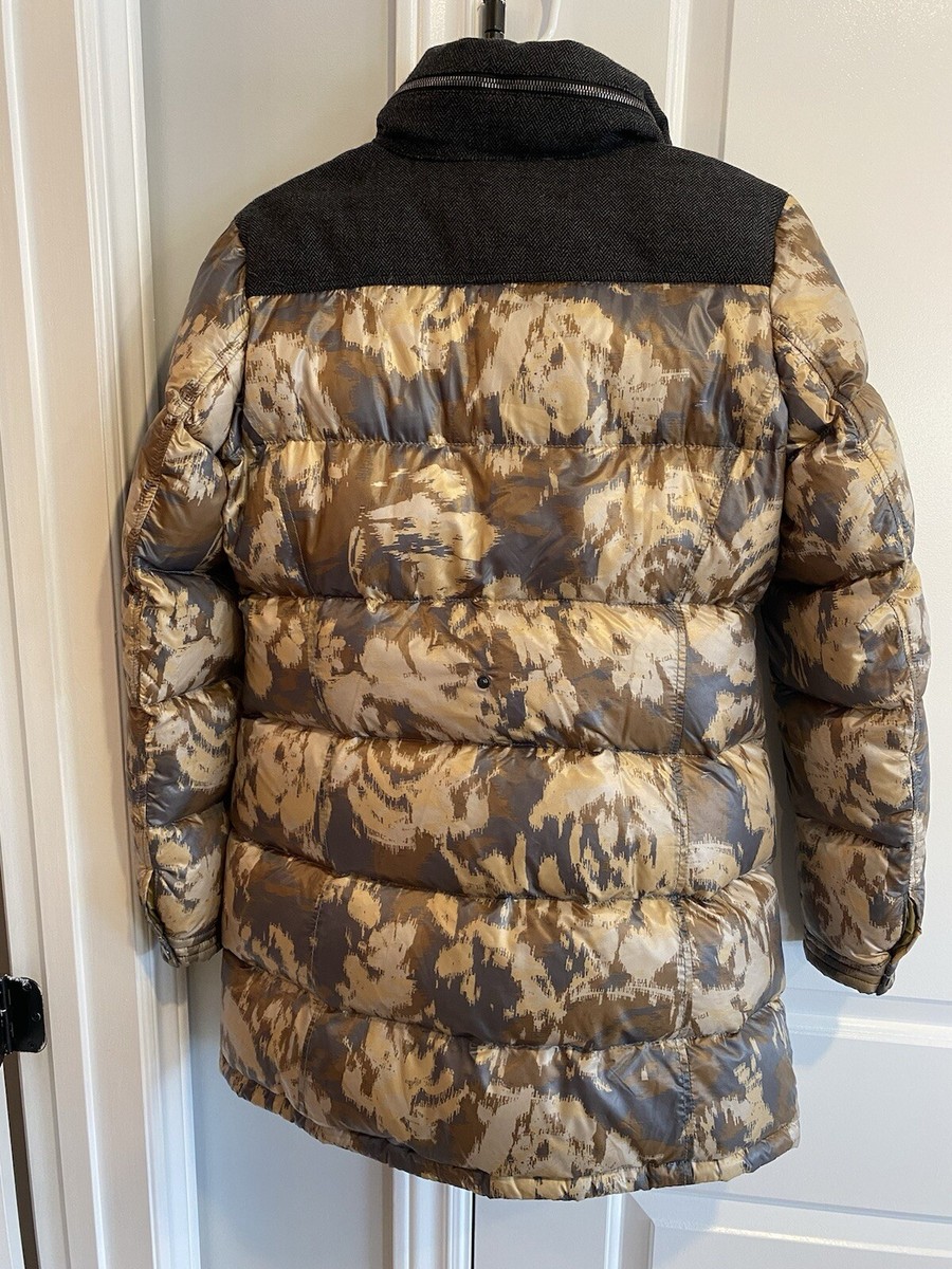 Etro Milano Full Zip Button Down Puffer Women's Jacket Size 42