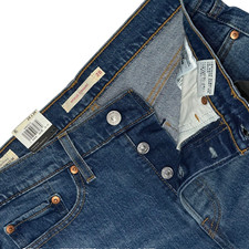 NWT 98 Levi's Wedgie Straight High Rise Ankle Jeans Raw Hem Women's Size 28x26