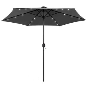 parasol with solar lights and bluetooth