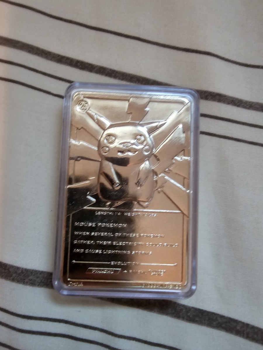 23 karat gold plated pokemon card pikachu Pokemon | V Powers Tin | Pikachu | Pokemon TCG main image 1