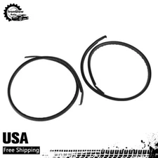 Pair Roof Strip Trim Molding Sealant For 2003-2008 Toyota Corolla Black LH+RH