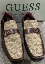 GUESS - Marciano Mens Leather Loafer Shoes Square Toe - size 8.5