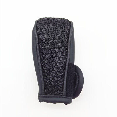 Universal Nonslip Breathable Genuine Leather Car Gear Shift Knob Cover  (Black) –