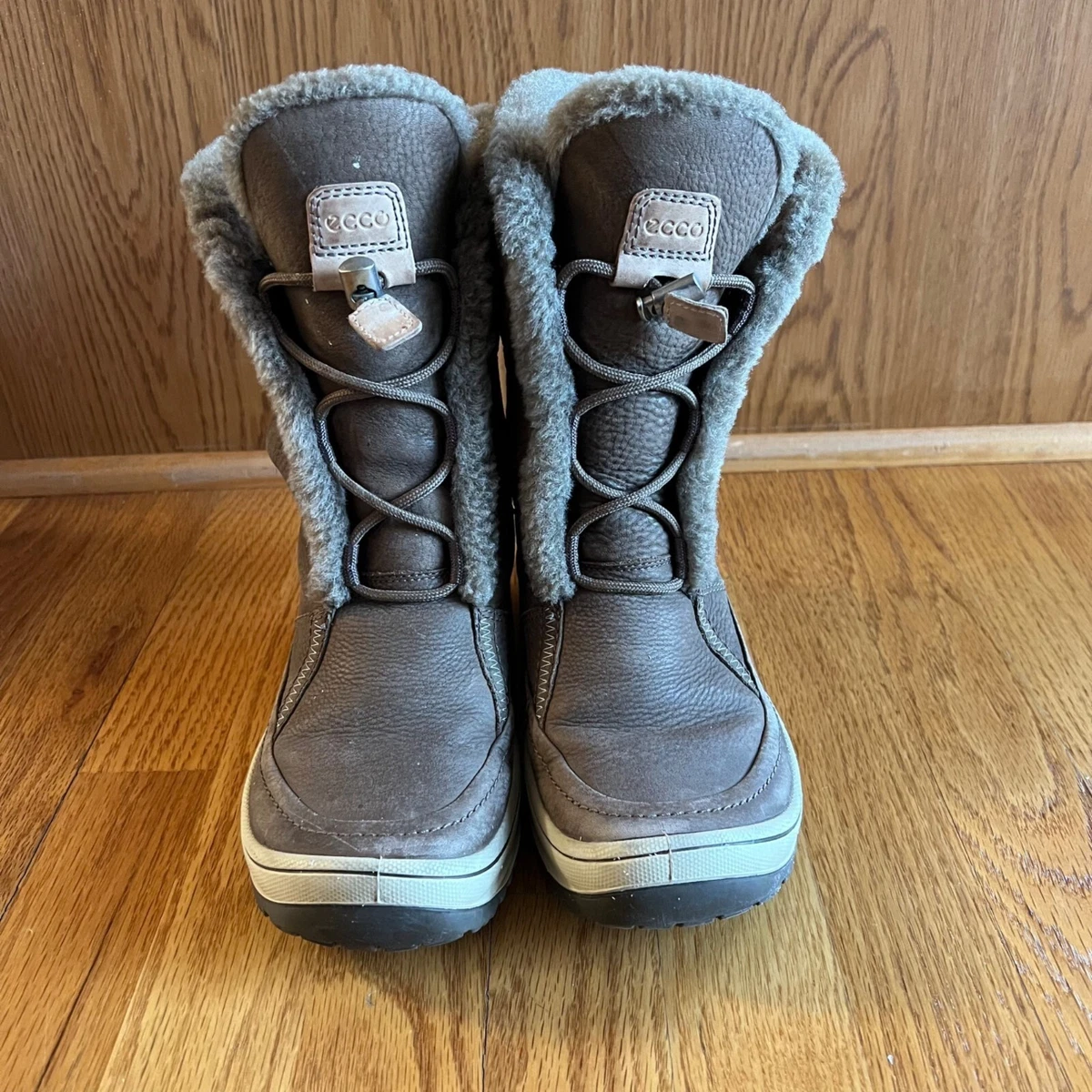 Ecco fur deals lined boots