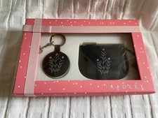 RADLEY - 81653A Mirror Keyring & Coin Purse (Black) - New  (L) REDUCED