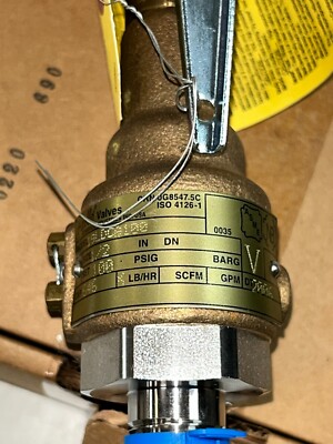 Apollo/Conbraco 19-LDCA-100  safety relief valve 1/2 x 3/4 646 lb/hr  100psi
