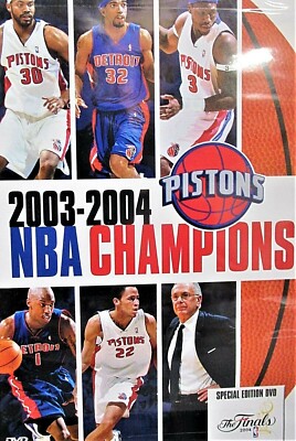 2003-2004 NBA Champions: Detroit Pistons NEW! DVD, Ben Wallace,Chauncey Billups 