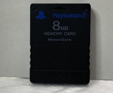 Sony Playstation 2 PS2 Official OEM MagicGate 8mb Black Memory Card SCPH-10020