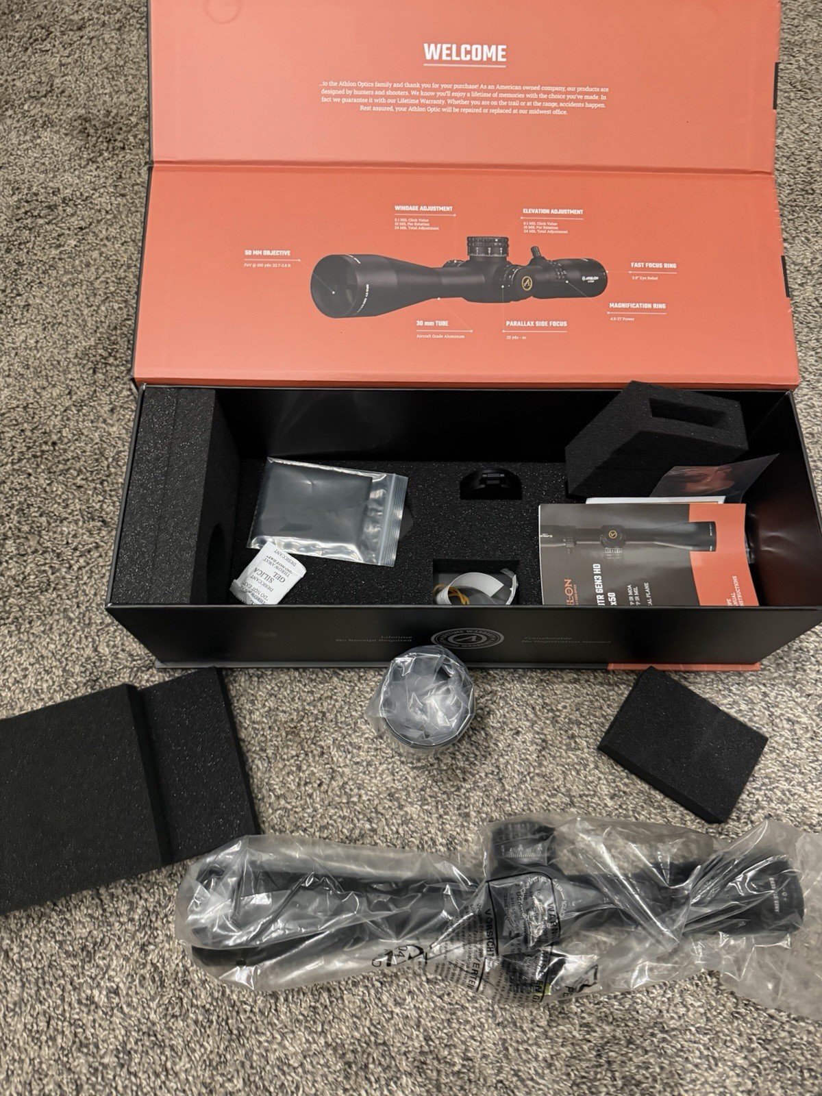 Athlon Ares BTR Gen3 HD 4.5-27x50 FFP 30mm Waterproof Rifle Scope | eBay