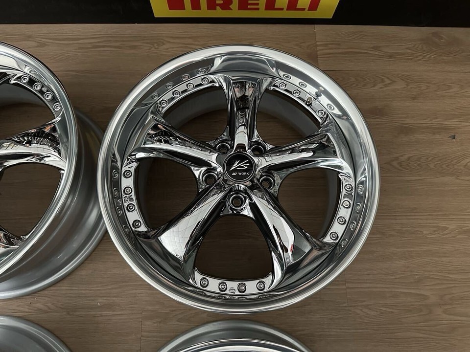 Deep Rim Work Vskf 18In 8.5J 45 Pcd114.3 BBS 4Pcs | eBay