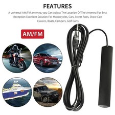 Car Radio Stereo Hidden Antenna Stealth Fm Am For Vehicle Truck Motorcycle Boat