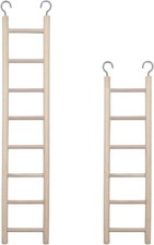 2pcs Birdie Basics Wooden Ladder for Bird Cage Climbing Ladder Toy for Parakeets