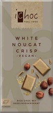 Ichoc nougat chocolat blanc aux noisettes (sur boisson au riz) BIO 80 g - VIVANI