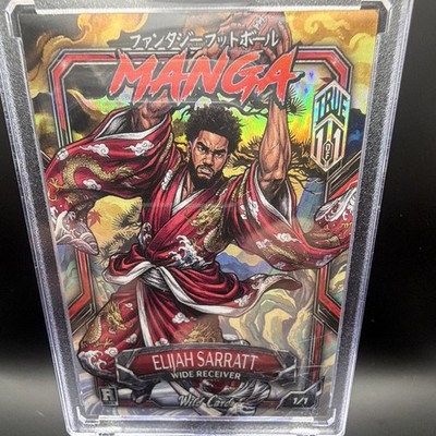 Wild Card 2026 Manga Fantasy Football Elijah Sarratt ES3 TRUE One of One 1/1