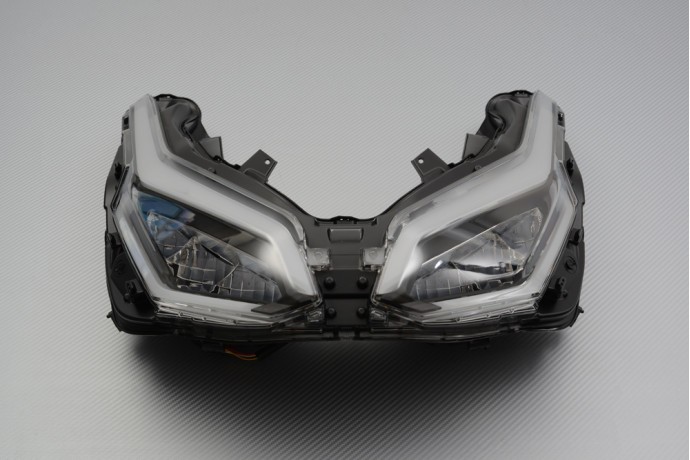 Phare avant LED pour Honda Forza 350 bloc optique moto de rechange noir