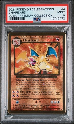 New Listing2021 POKEMON CELEBRATIONS ULTRA-PREMIUM COLLECTION #4 CHARIZARD PSA 9