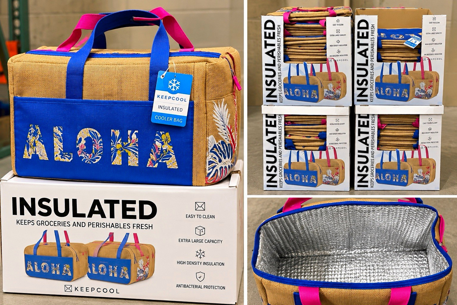 Keepcool Aloha Insulated Cooler Bag Lunch Tote