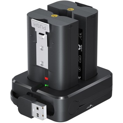 2er Set Lithium-Ionen Akkus & Ladestation für Ring Video Doorbell 2-4