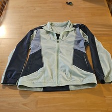 Cherokee Infinity Women s Size Medium Scrub Jacket Mint And Grey