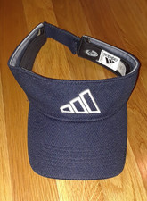 Adidas Navy Blue Embroidered Logo Visor Hat