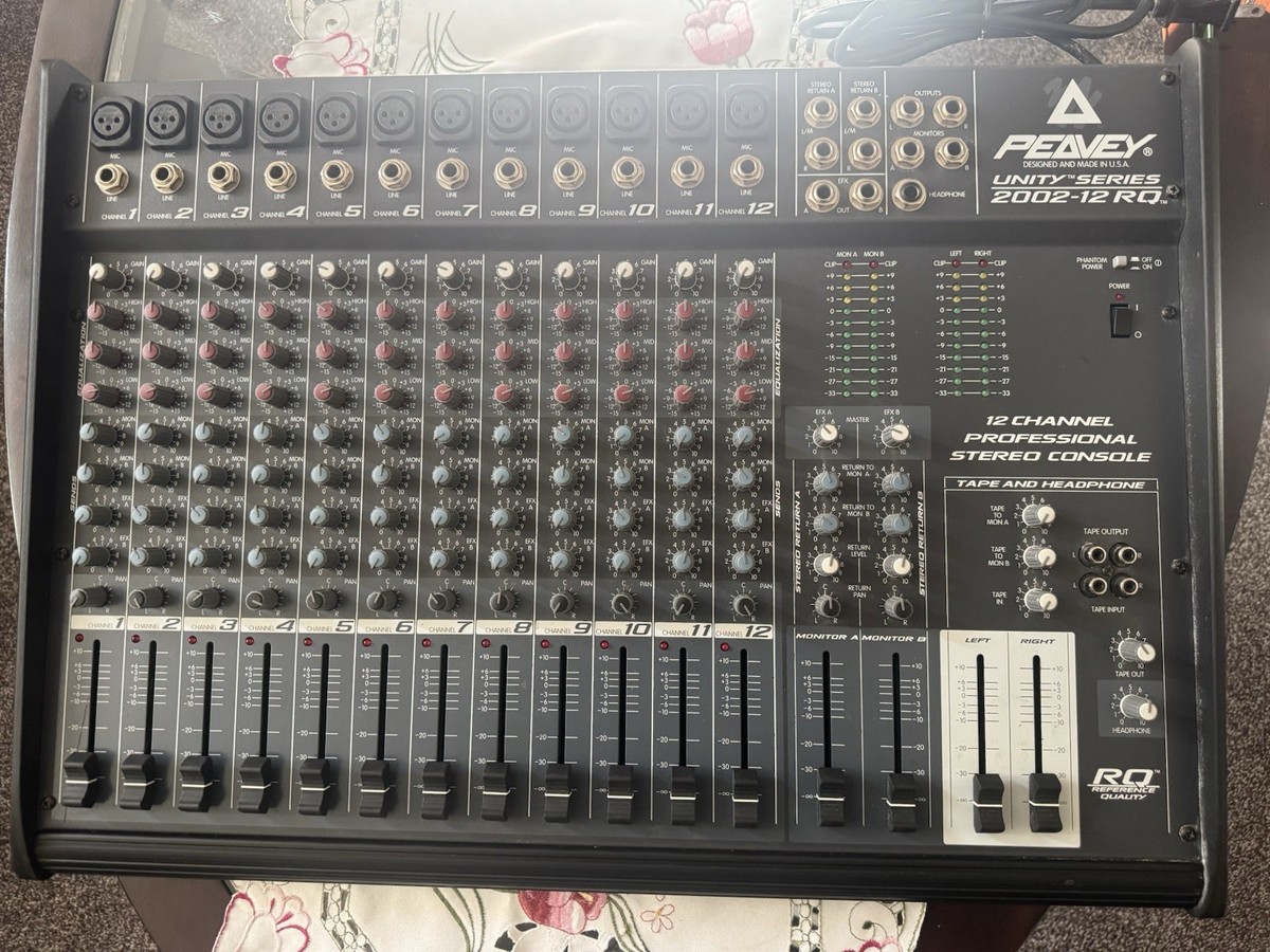 アミューズメントセット Peavey Unity Series 2002 -12 Chanels Mixer with Power Cord Tested