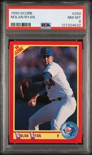 1990 SCORE #250 NOLAN RYAN PSA 8