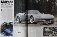 Original Autocar extracted mag road test MARCOS MANTARAY 4.6 SPORT