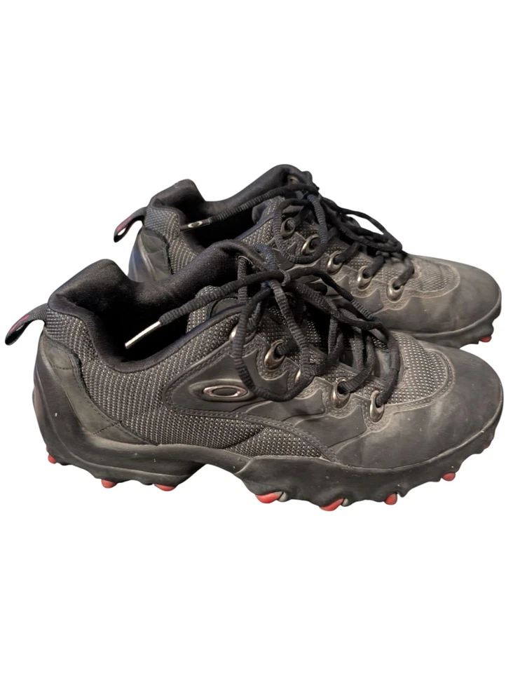 Vintage 90s Oakley Teeth Chunky Outdoor Hiking Shoes Mens Sz 10 Skull & Cross - Image 4 of 4