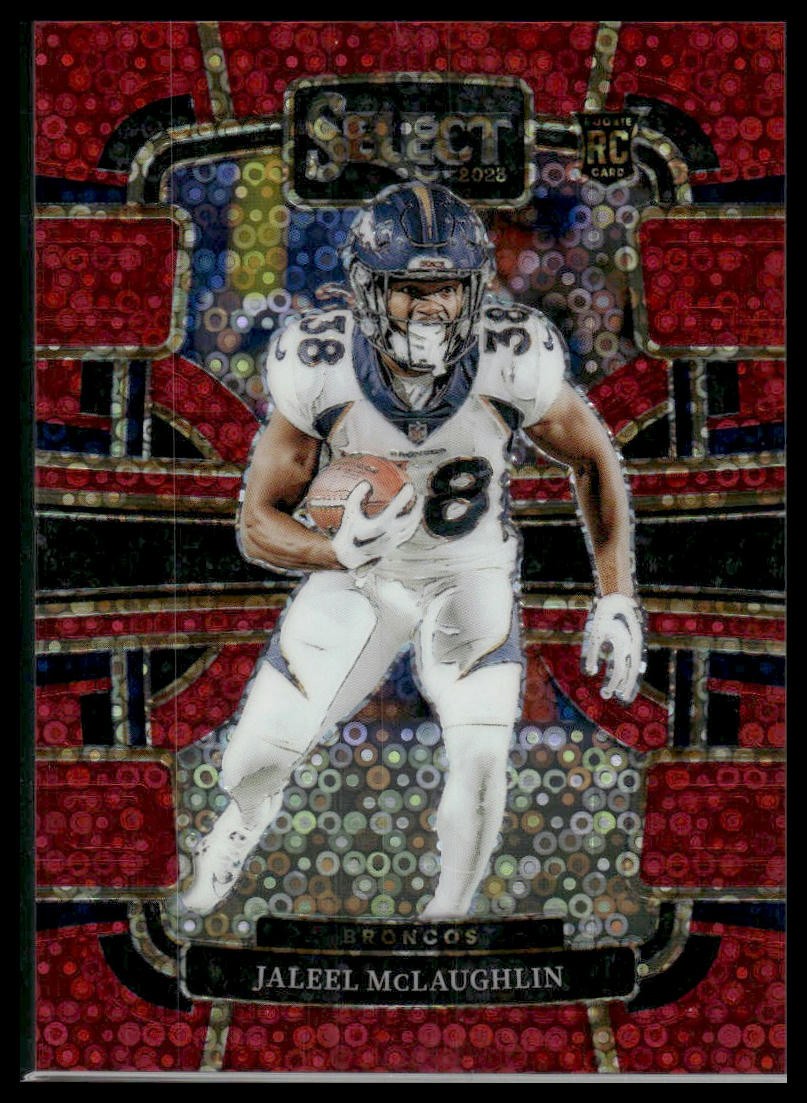 2023 Panini Select #32 Jaleel McLaughlin Disco Red Prizms #/49