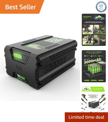 #ad #ad 80V 3.0Ah Battery Replacement with LED Indicator For Greenworks Tools $140.55