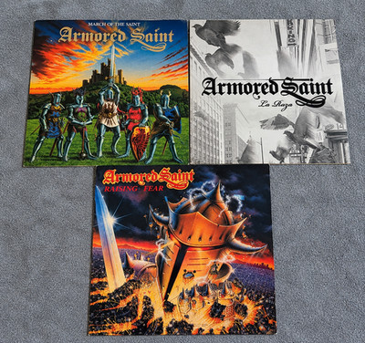 ARMORED SAINT  3x LP  march... & raising fear & la raza  Coloured Vinyl