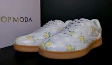 Top Moda Women Shoes Casusl Remus-22 Floral Lavender Cottagecore Sneaker 6 Nib