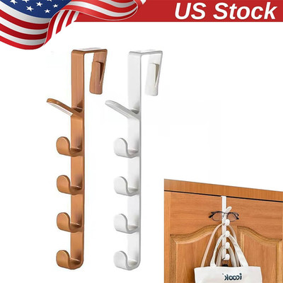 Over The Door Hook Behind Door Without Drilling Hook Bedroom Clothing Home USA