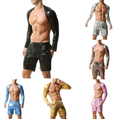 Glänzende Mesh Shorts Atmungsaktiv Shorts Rücken Netzeinsatz Gerades Bein Kurze Länge