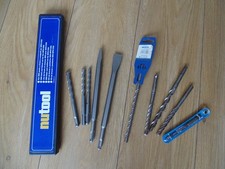 sds plus drill bit set nutool+3 x dewalt,1 x bosch,1 x mexco drill bits