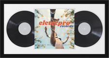 LP Record Frame, Double Display, Black, 16x32, Pack of 1