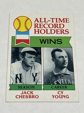 Click to enlarge All-Time Record Holders: Wins (Jack Chesbro / Cy Young)