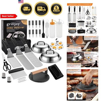 Griddle Accessories Kit Set with Smash Burger Press 38PCS Flat Top Grill Tools