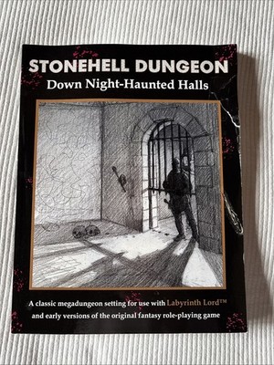 Stonehell Dungeon Down Night Haunted Halls Paperback Labyrinth Lord