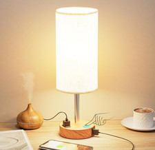 Bedside Table Lamp for Bedroom - 3 Way Dimmab...